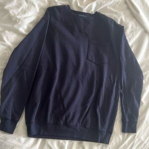 Brandy Melville Navy Crewneck with Pocket